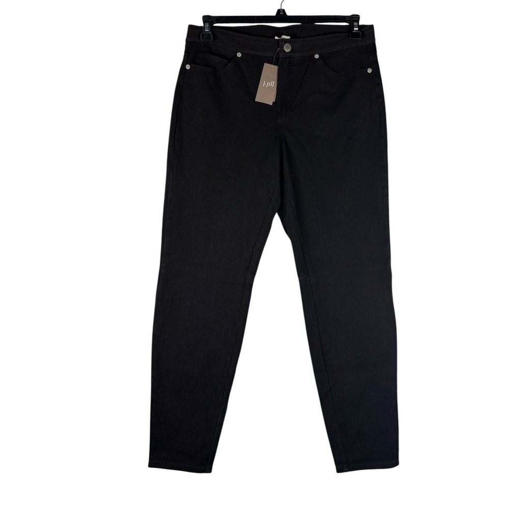 J. Jill Denim Leggings Coal Wash Black Stretch Slim Pants Size 10 NEW
